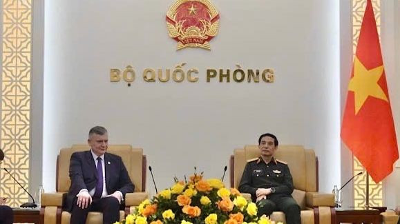 Đại tướng Phan Văn Giang tiếp Thứ trưởng Quốc phòng Cộng hòa Ba Lan Pawel Bejda.