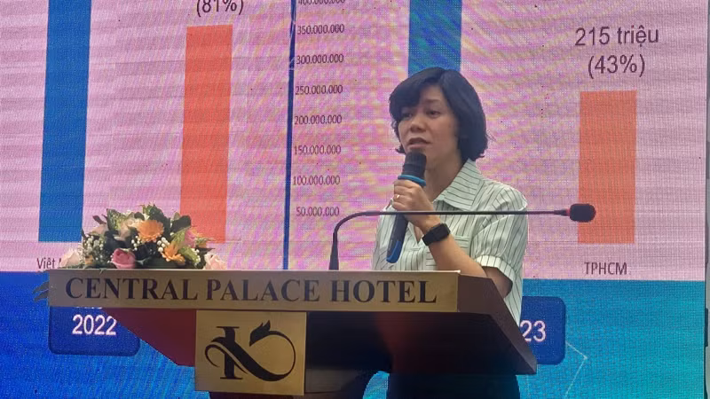 Đại biểu phát biểu tại hội thảo.