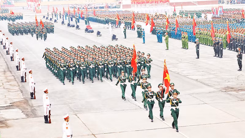 Tổng hợp luyện diễu binh lần thứ 2 tại sân bay Biên Hòa. 