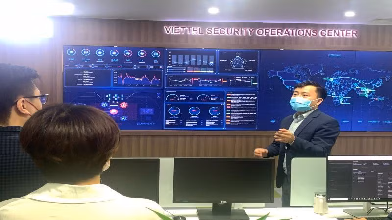 Hệ thống theo dõi an toàn thông tin mạng của Viettel.