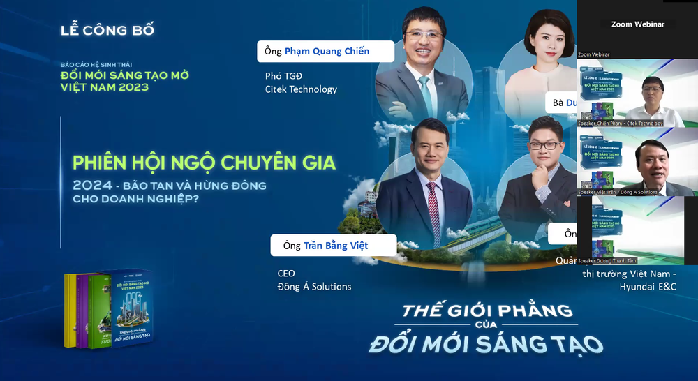 Lễ công bố trực tuyến thu hút nhiều doanh nghiệp tham gia thảo luận về xu hướng cho doanh nghiệp.