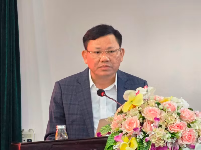 Phó Chủ tịch Ủy ban nhân dân tỉnh Thanh Hóa phát biểu tại Hội nghị.