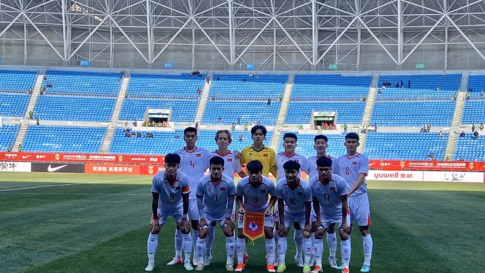 Đội hình xuất phát của đội tuyển U22 Việt Nam. (Ảnh: VFF) Đội hình xuất phát của đội tuyển U22 Việt Nam. (Ảnh: VFF)