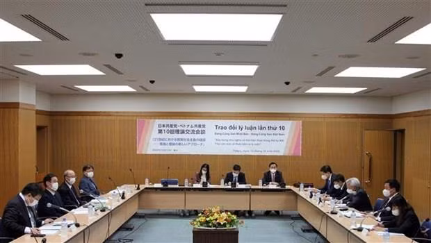 Quang cảnh buổi Trao đổi lý luận. (Ảnh: TTXVN)