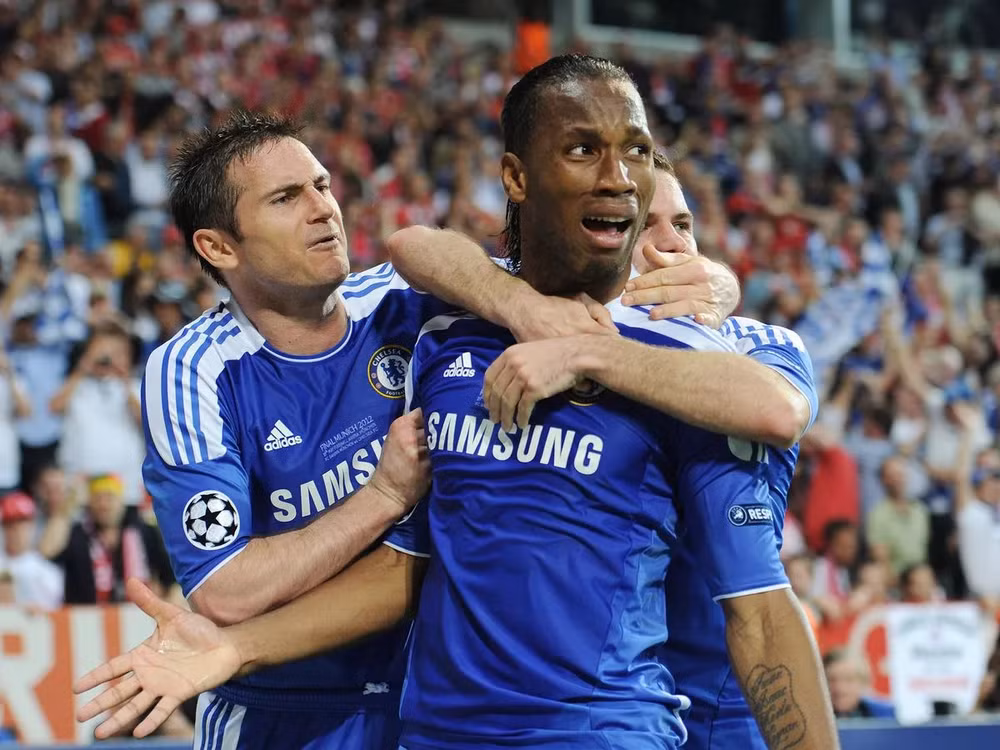 Lampard và Drogba là hai huyền thoại tấn công của Chelsea. (Ảnh: Getty)