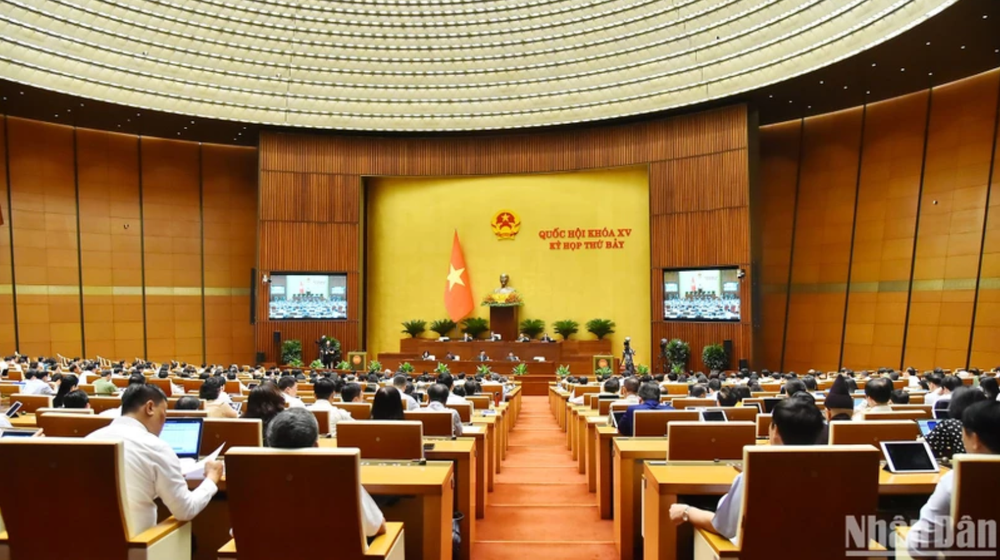 Quang cảnh phiên họp của Quốc hội. (Ảnh: THỦY NGUYÊN)