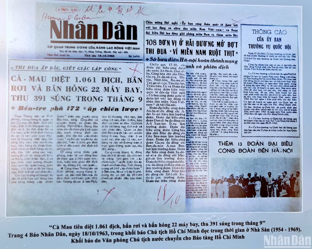 Tư liệu của Báo Nhân Dân nói về chiến thắng Đầm Dơi-Cái Nước-Chà Là cách đây 60 năm.