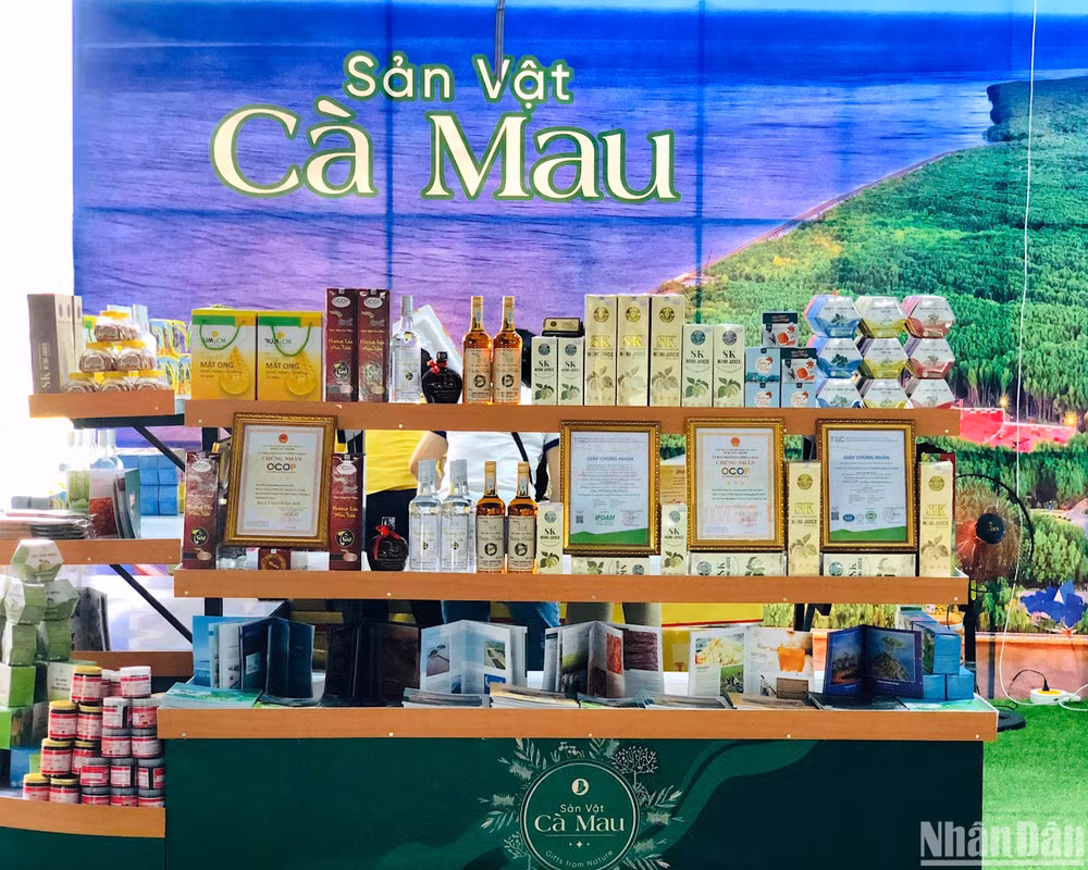 Sản phẩm OCOP khu vực vùng đồng bằng sông Cửu Long và Cà Mau được quảng bá rộng rãi trên nhiều kênh phân phối khác nhau.