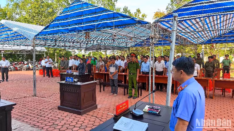 Xét xử lưu động công khai án điểm đầu tiên trên địa bàn huyện U Minh liên quan hành vi “Hủy hoại nguồn lợi thủy sản”.