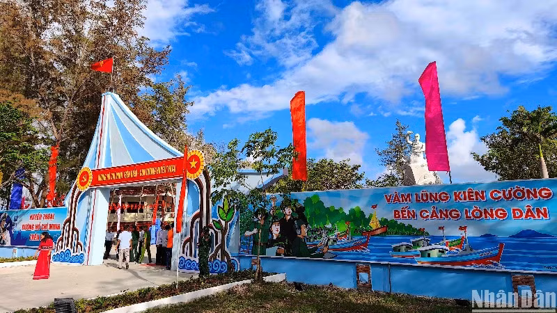 Di tích Bến Vàm Lũng tại huyện Ngọc Hiển, tỉnh Cà Mau.