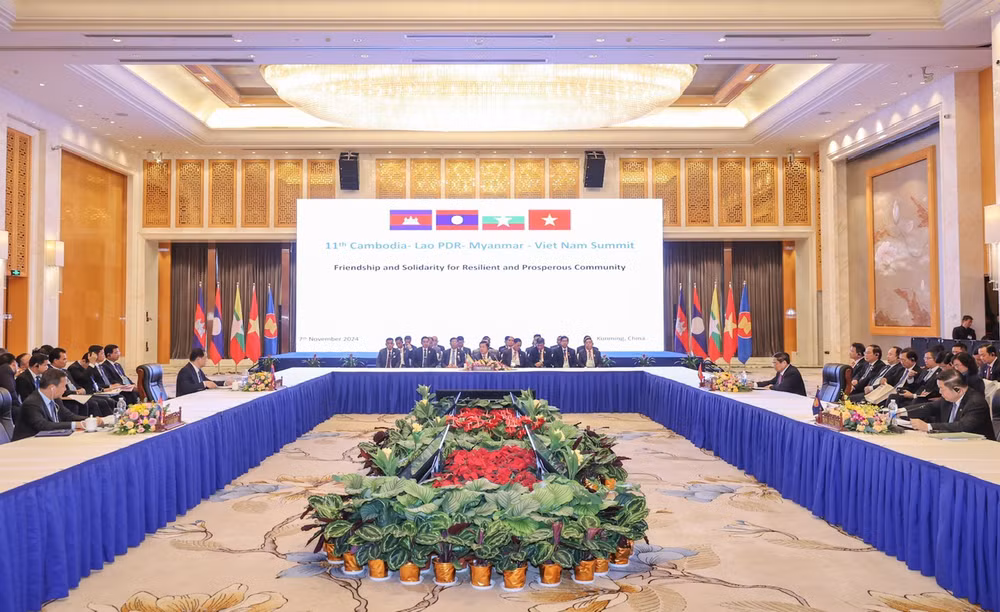 Quang cảnh Hội nghị Cấp cao CLMV 11. (Ảnh: Nhật Bắc/VGP)