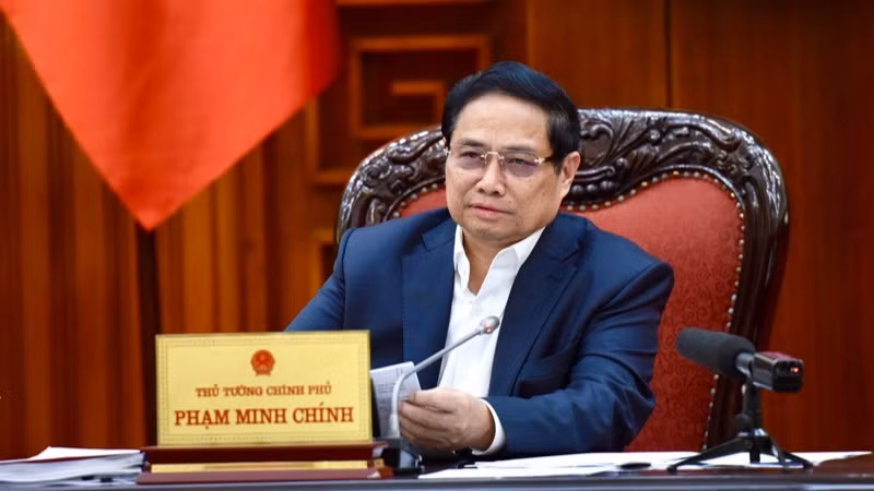 Thủ tướng Phạm Minh Chính phát biểu ý kiến kết luận phiên họp (Ảnh: TRẦN HẢI)