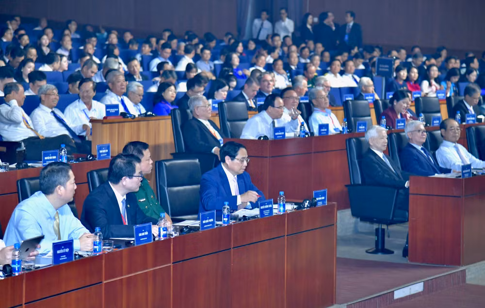 Thủ tướng Phạm Minh Chính và các đại biểu tham dự Hội nghị. (Ảnh: THANH GIANG)