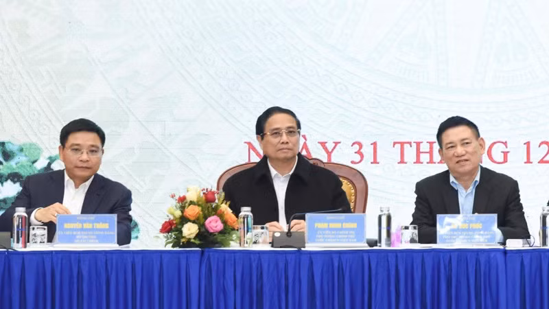 Thủ tướng Phạm Minh Chính dự và chỉ đạo Hội nghị. (Ảnh: TRẦN HẢI)