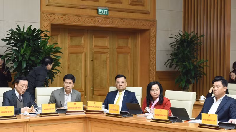 Đại diện lãnh đạo các ngân hàng thương mại tham dự Hội nghị (Ảnh: THANH GIANG).