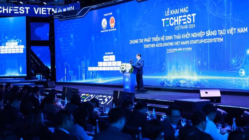 Quang cảnh sự kiện TECHFEST Việt Nam 2024. (Ảnh: Trần Hải)