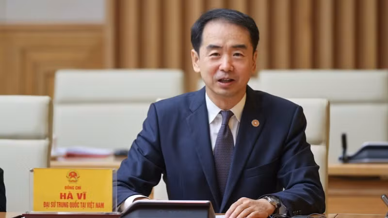 Đại sứ Trung Quốc tại Việt Nam Hà Vĩ. (Ảnh: TRẦN HẢI)