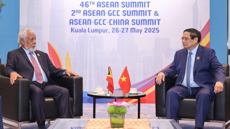 Thủ tướng Phạm Minh Chính khẳng định, Việt Nam luôn sẵn sàng chia sẻ kinh nghiệm về phát triển kinh tế-xã hội với Timor-Leste. (Ảnh: VGP/Nhật Bắc) Thủ tướng Phạm Minh Chính khẳng định, Việt Nam luôn sẵn sàng chia sẻ kinh nghiệm về phát triển kinh tế-xã hội với Timor-Leste. (Ảnh: VGP/Nhật Bắc)