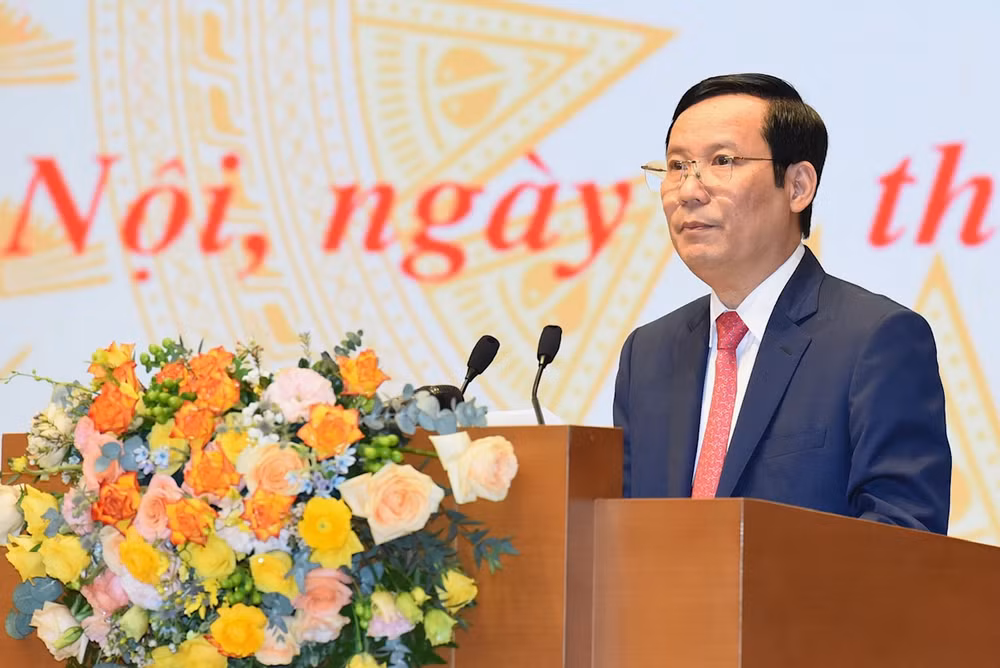 Chủ tịch VCCI Phạm Tấn Công phát biểu ý kiến tại hội nghị.