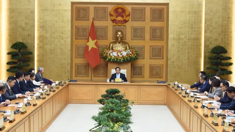 Quang cảnh buổi làm việc. (Ảnh: Trần Hải)