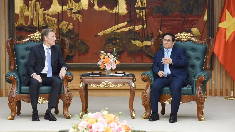 Thủ tướng Phạm Minh Chính tiếp ông Wouter Van Wersch, Phó Chủ tịch điều hành quốc tế Tập đoàn Airbus.