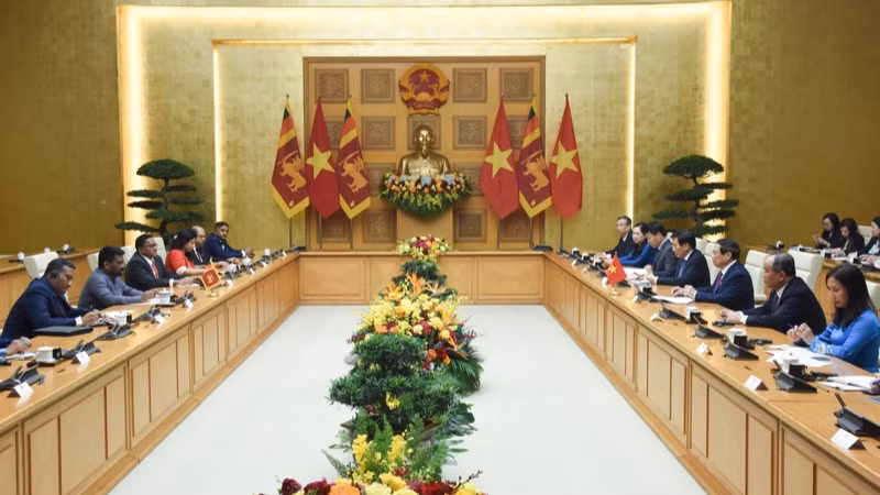 Quang cảnh buổi hội kiến. (Ảnh: TRẦN HẢI)