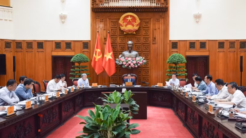 Quang cảnh cuộc họp. (Ảnh: TRẦN HẢI).