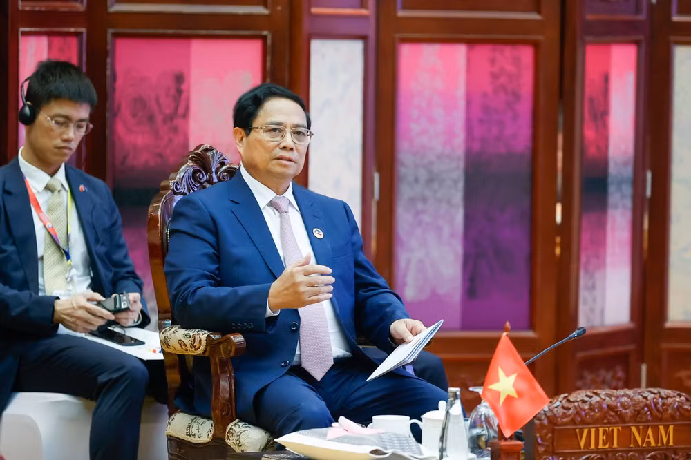 Thủ tướng Phạm Minh Chính phát biểu ý kiến tại Phiên họp hẹp. (Ảnh: Nhật Bắc/VGP)