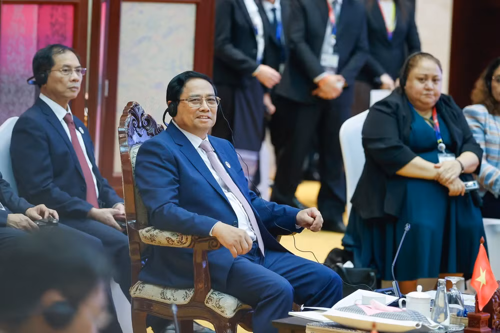 Thủ tướng Phạm Minh Chính tham dự Phiên họp hẹp. (Ảnh: Nhật Bắc/VGP)