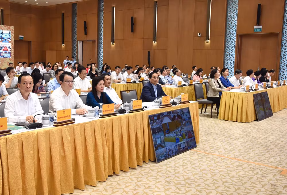 Thủ tướng Phạm Minh Chính và các đại biểu tham dự Hội nghị. (Ảnh: Trần Hải)