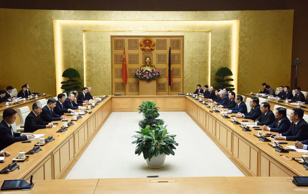 Quang cảnh buổi tiếp.