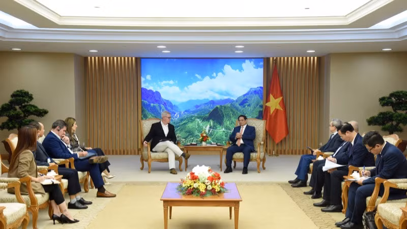 Quang cảnh buổi tiếp.