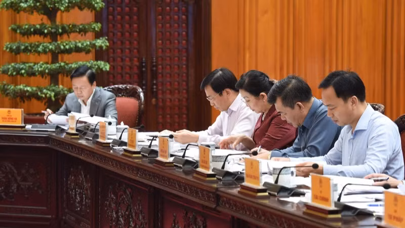 Các đại biểu tham dự cuộc họp. (Ảnh: TRẦN HẢI)