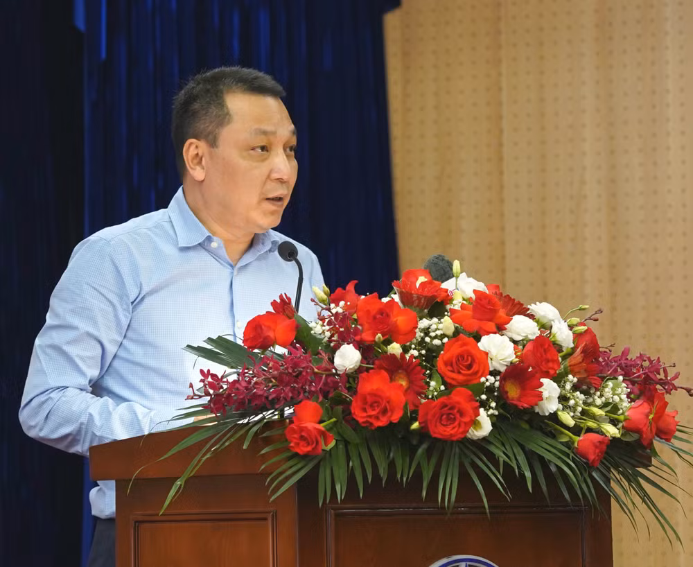 Thứ trưởng Công thương Đặng Hoàng An phát biểu ý kiến tại Hội nghị.
