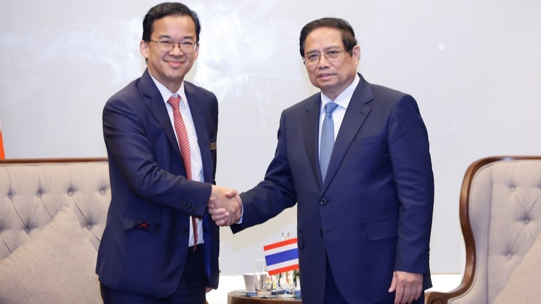 Thủ tướng Phạm Minh Chính tiếp ông Jormsup Lochaya, Chủ tịch Tập đoàn Super Energy. (Ảnh: TRẦN HẢI) Thủ tướng Phạm Minh Chính tiếp ông Jormsup Lochaya, Chủ tịch Tập đoàn Super Energy. (Ảnh: TRẦN HẢI)
