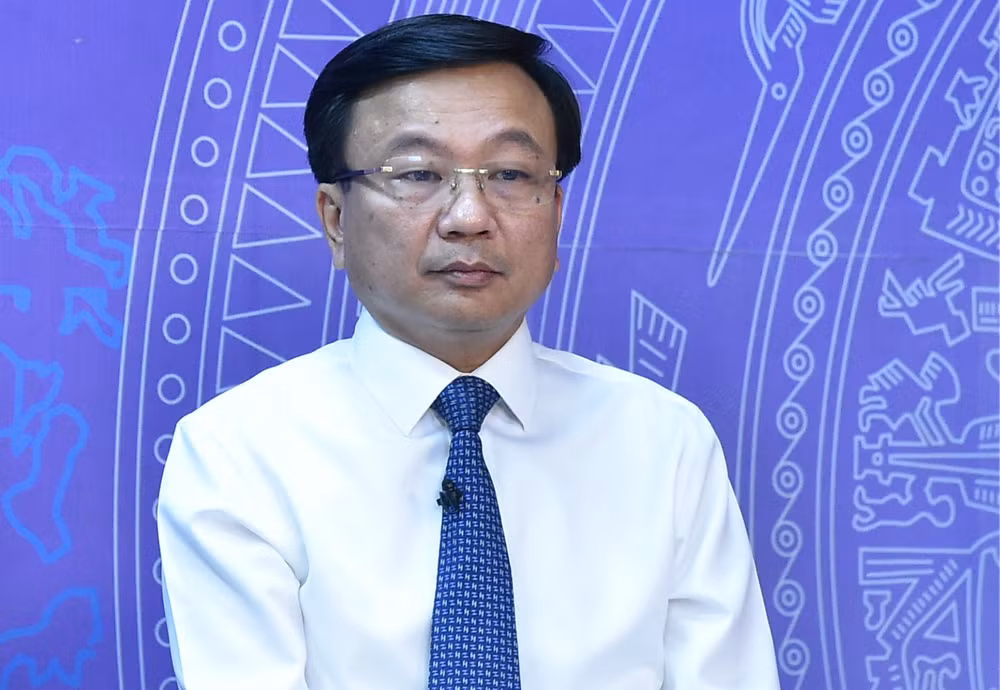 Thứ trưởng Giao thông vận tải Nguyễn Danh Huy tại cuộc toạ đàm (Ảnh: VGP).
