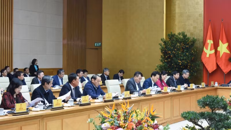 Đại diện lãnh đạo các bộ, ngành Trung ương tham dự Hội nghị. (Ảnh: TRẦN HẢI)