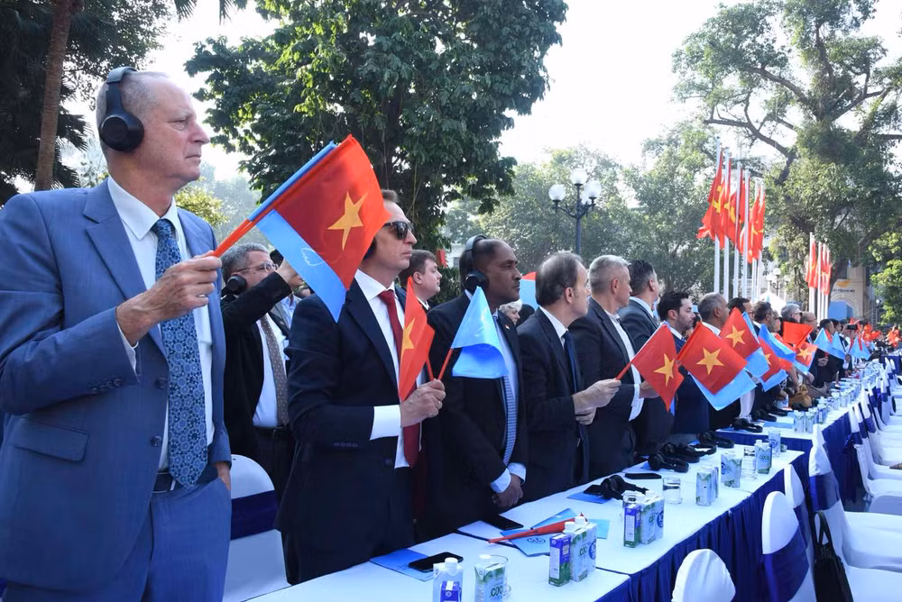 Các đại biểu khách quốc tế tham dự sự kiện. (Ảnh: Trần Hải)