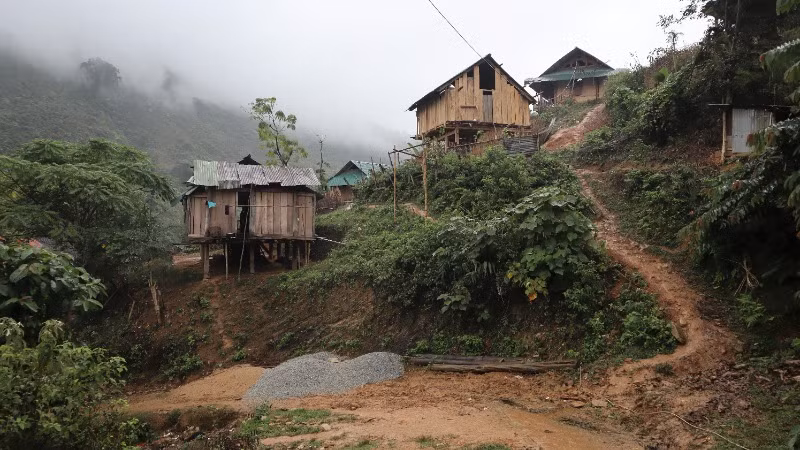 Một góc bản Xốp Cháo (xã Lượng Minh, huyện Tương Dương, tỉnh Nghệ An).