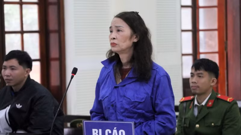 Bị cáo Nguyễn Kim Tiến tại phiên tòa sơ thẩm.