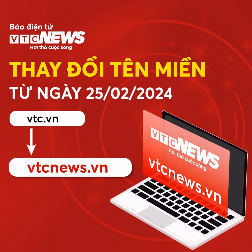 Báo điện tử VTC News đổi tên miền vtc.vn sang vtcnews.vn