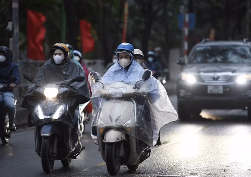 Khu vực Hà Nội có mưa, mưa nhỏ, trời rét đậm. (Ảnh minh họa)