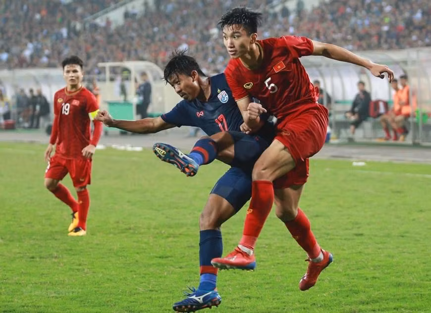 Còn với U23 Việt Nam, ông Park cùng đoàn quân áo đỏ sao vàng toàn thắng tại Vòng loại U23 châu Á 2020, trong đó có chiến thắng đậm 3-0 trước Thái Lan ngay tại sân vận động Mỹ Đình. (Ảnh: PV/Vietnam+)