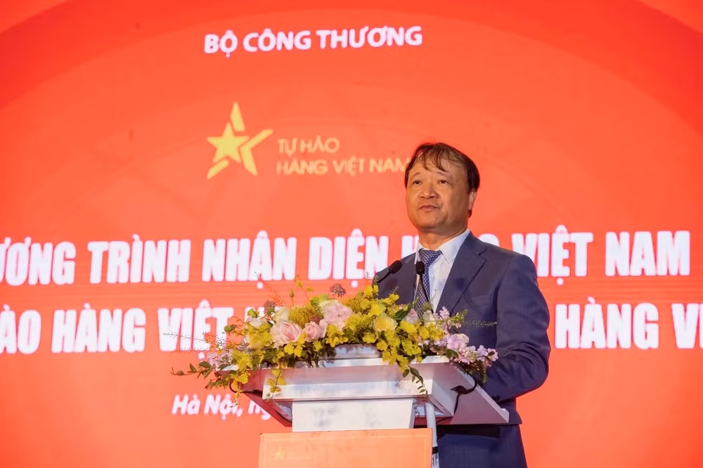 Thứ trưởng Công thương Đỗ Thắng Hải phát biểu tại buổi lễ.