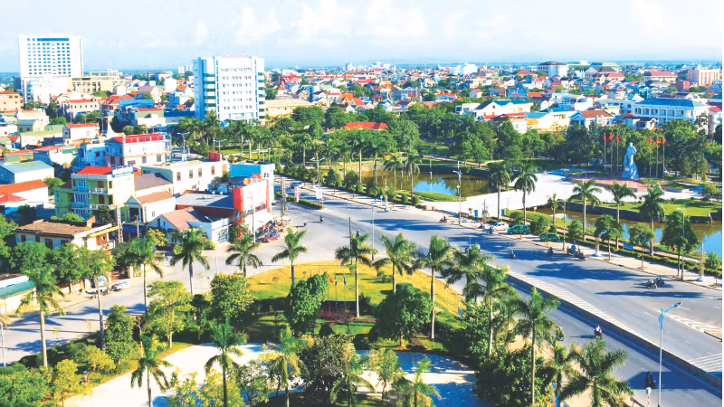 Thành phố Đông Hà của tỉnh Quảng Trị đang được xây dựng thành đô thị xanh, thích ứng biến đổi khí hậu. 