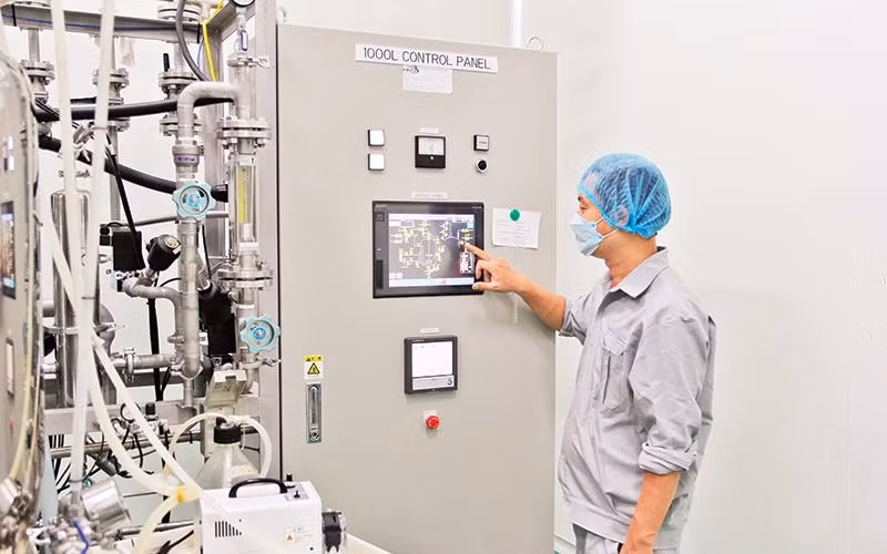 Sản xuất thực nghiệm tại Viện Vi sinh vật và công nghệ sinh học, Đại học Quốc gia Hà Nội.