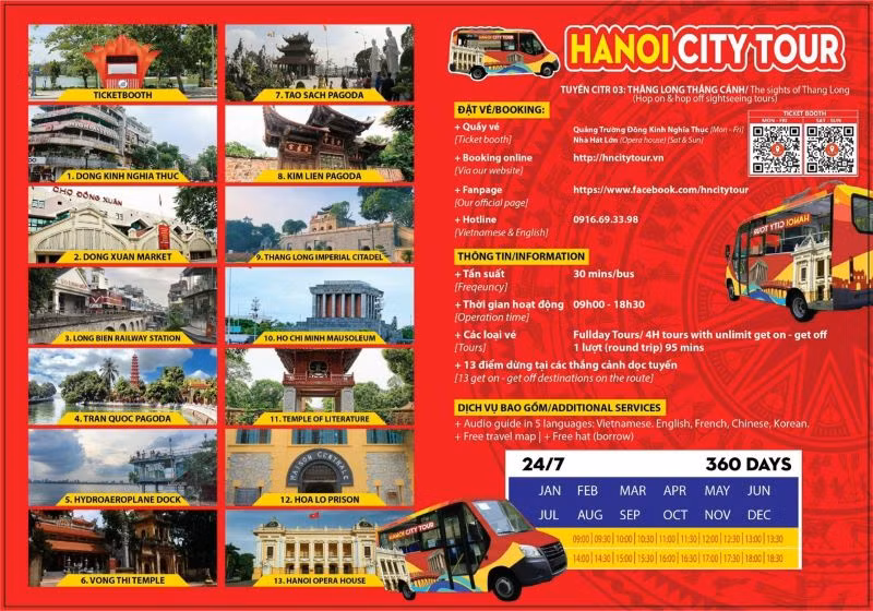 Thông tin tuyến "Thăng Long thắng cảnh".