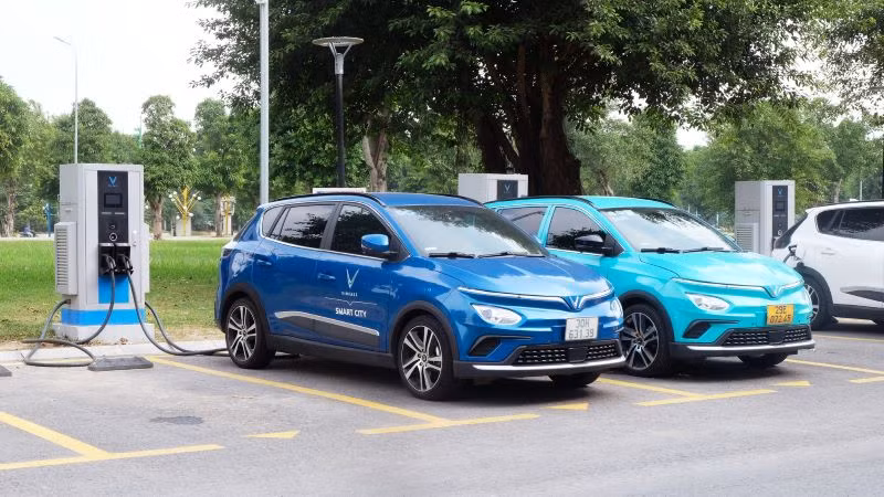 Trạm sạc của Vinfast.