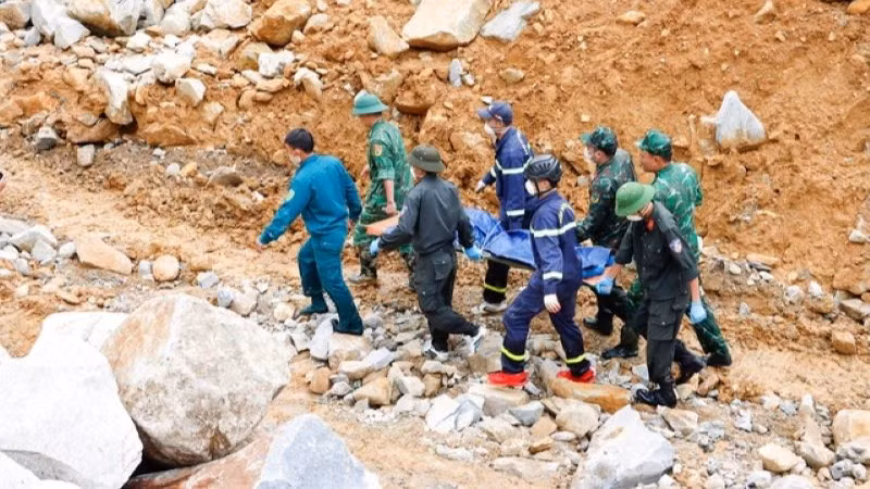 Nạn nhân trong vụ sạt lở đất đá nhà máy thủy điện Tả Páo Hồ 1A thuộc huyện Phong Thổ, Lai Châu.