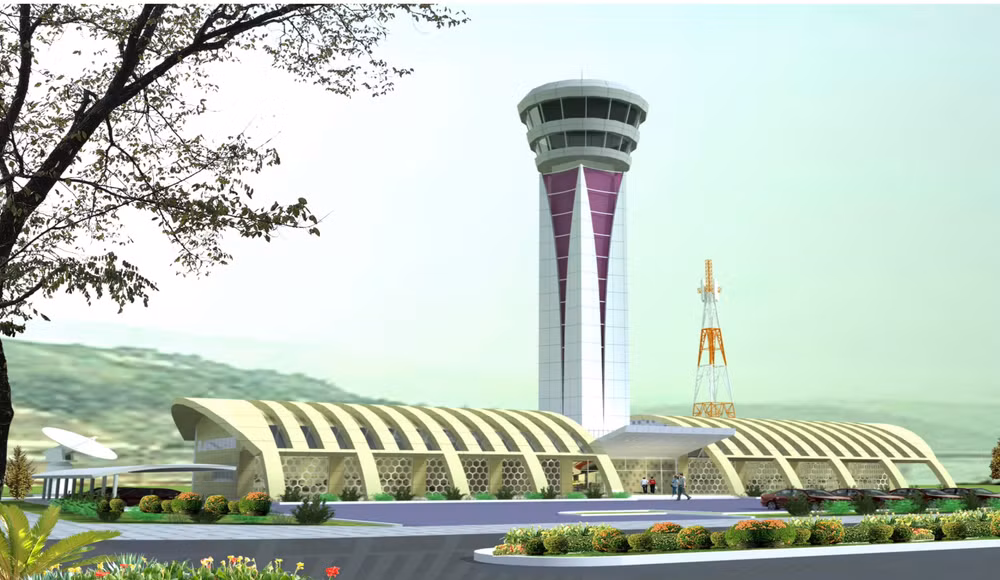 Phối cảnh Đài Kiểm soát không lưu Điện Biên